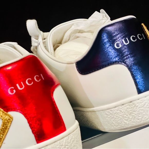 Gently worn Women’s Gucci “Loved” sneakers. Gucci size 40 or US size 10. Worn 2x - Picture 4 of 4